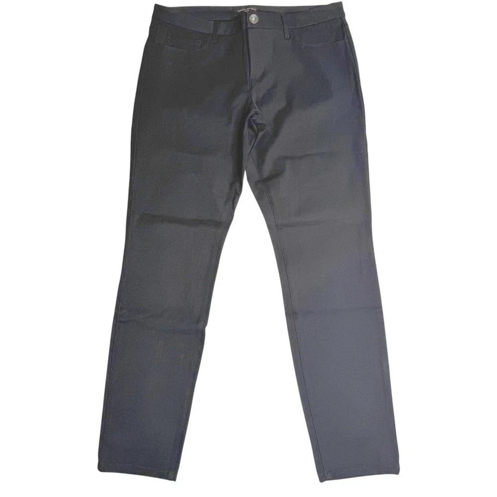 Banana Republic Sloan‎ Skinny Fit Stretch Workwear Black Womens Size 10